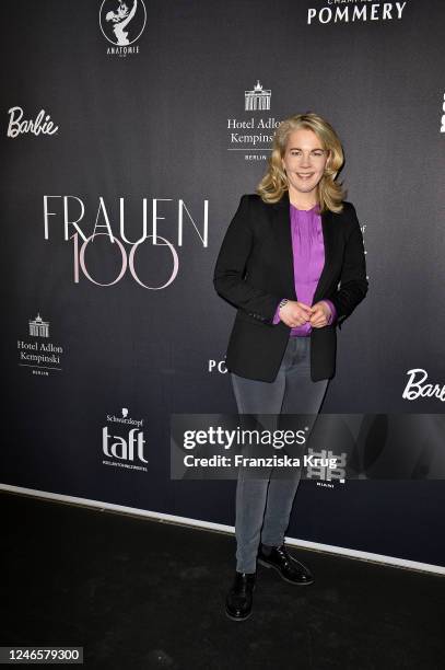 Linda Teuteberg attends the FRAUEN100 event at Hotel Adlon on January 26, 2023 in Berlin, Germany.