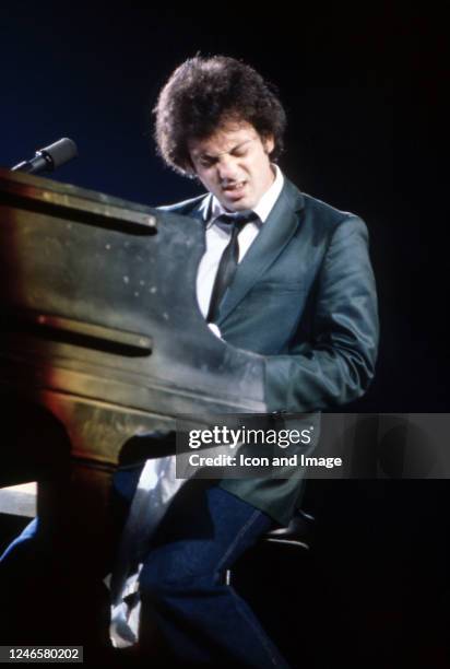 American singer-songwriter, composer, and pianist Billy Joel plays Madison Square Garden in New York, NY, December 1978.