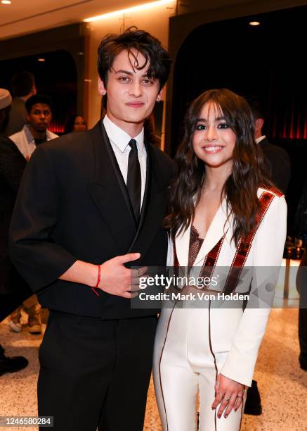 Tenzing Norgay Trainor and Ciara Riley Wilson at the premiere of "Freeridge" held at Tudum Theater on January 26, 2023 in Los Angeles, California.