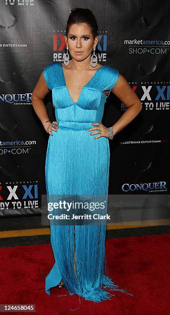 Amber Ridinger attends Duane McLaughlin's "Ready To Live" album release party at Utopia III on September 10, 2011 in New York City.