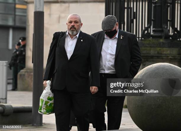 Former British Army soldier David Holden arrives at court on January 27, 2023 in Belfast, Northern Ireland. In 2022, former British Army soldier...