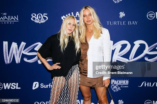 Laura Enever and Macy Callaghan of Australia at the 2023 WSL Awards on January 26, 2023 at Oahu, Hawaii.