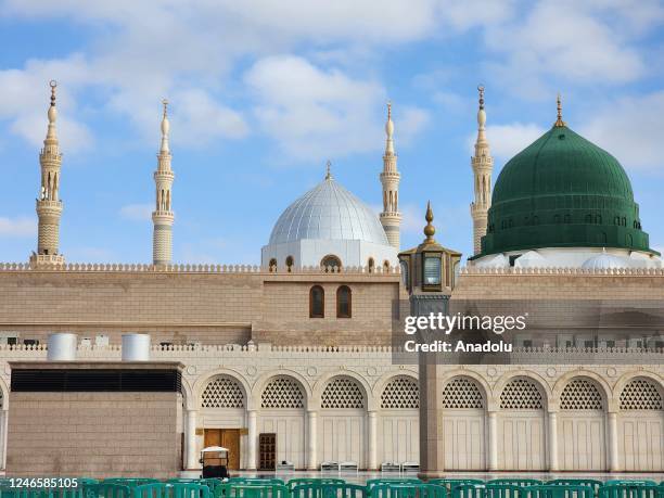 General view of the Al-Masjid an-Nabawi in Medina, Saudi Arabia on January 10, 2023. Masjid an-Nabawi is known as the second largest masjid in the...