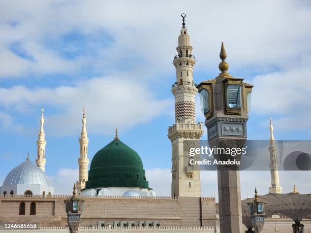 General view of the Al-Masjid an-Nabawi in Medina, Saudi Arabia on January 10, 2023. Masjid an-Nabawi is known as the second largest masjid in the...