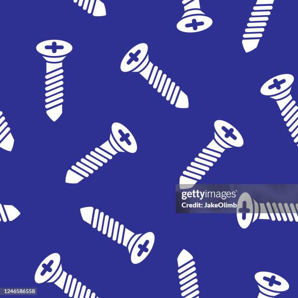 screw pattern silhouette - nut fastener stock illustrations