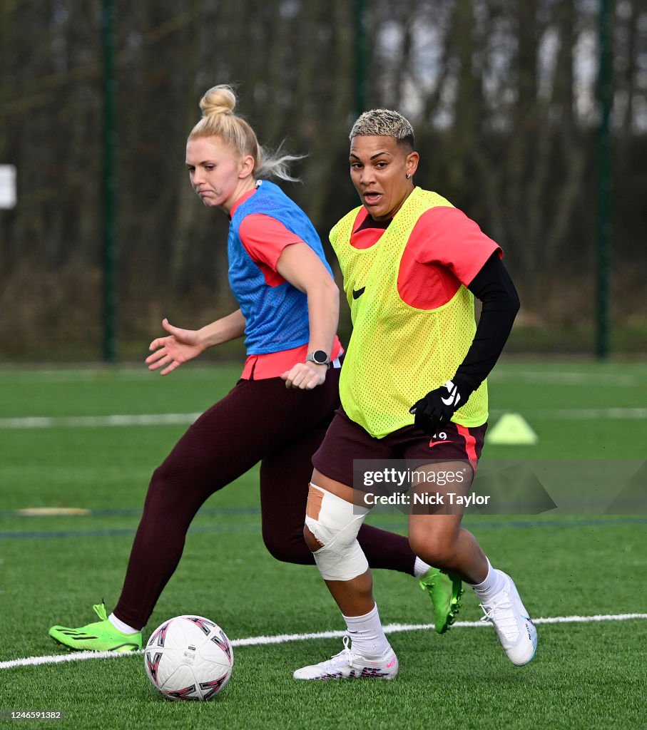 Shanice Van De Sanden Of Liverpool Women During A Training Session At shanice-van-de-sanden-of-liverpool-women-during-a-training-session-at