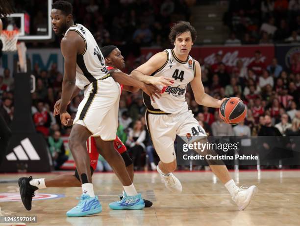 Milos Teodosic, #44 of Virtus Segafredo Bologna in action during the 2022/2023 Turkish Airlines EuroLeague match between FC Bayern Munich and Virtus...