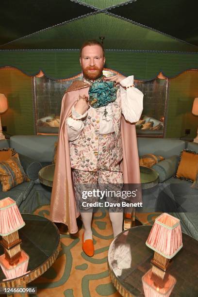 Henry Conway attends his 40th birthday party in Vesper Bar at The Dorchester on January 27, 2023 in London, England.