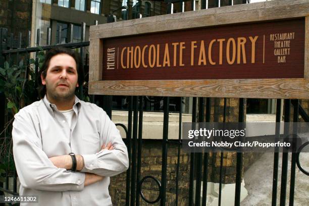 David Babani, founder and artistic director of the Menier Chocolate Factory theatre, posing outside the theatre in London, England on 21st March,...