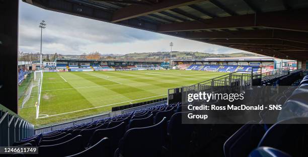 General stadium view during a cinch Premiership match between Ross County and Kilmarnock at the Global Energy Stadium, on January 28 in Dingwall,...