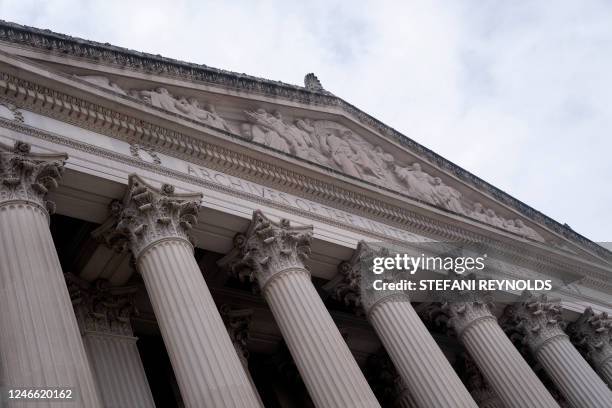 The National Archives in Washington, DC, on January 28, 2023. The National Archives on January 26 formally requested in a letter that former...