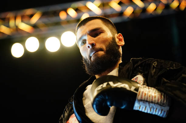 Artur Beterbiev before the WBC, IBF and WBO light-heavyweight contest at the OVO Arena Wembley, London. Picture date: Saturday January 28, 2023.