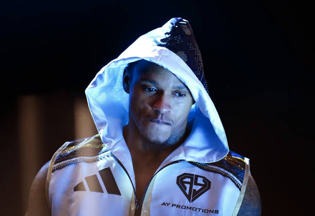 Anthony Yarde before the WBC, IBF and WBO light-heavyweight contest at the OVO Arena Wembley, London. Picture date: Saturday January 28, 2023.