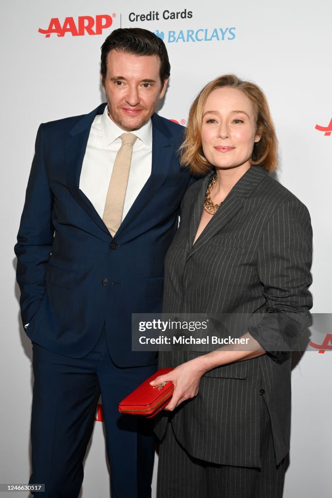Michael Ryan and Jennifer Ehle at the AARP Movies for Grownups Awards... News Photo Getty Images