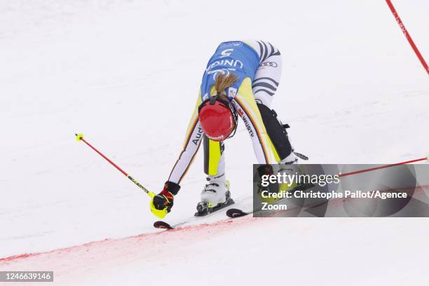 Lena Duerr of Team Germany competes during the Audi FIS Alpine Ski World Cup Women's Slalom on January 29, 2023 in Spindleruv Mlyn, Czech Republic.