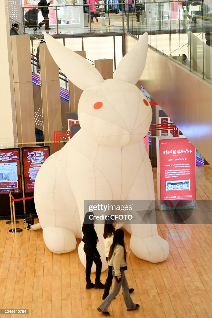 CHANGCHUN, CHINA - JANUARY 29, 2023 - An inflatable giant white... News ...