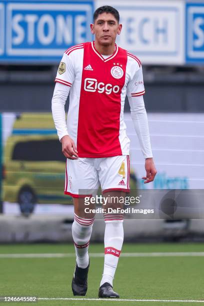 Edson Alvarez of AFC Ajax looks on during the Dutch Eredivisie match between SBV Excelsior and AFC Ajax at Van Donge and De Roo Stadion on January...