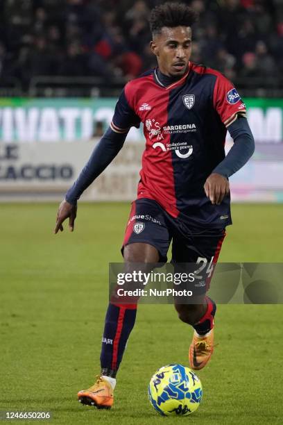 Elio Capradossi during the Italian Serie B match between Cagliari v Spal, in Cagliari, Italy, on January 27, 2023.