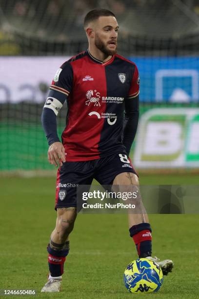 Nahitan Nandez during the Italian Serie B match between Cagliari v Spal, in Cagliari, Italy, on January 27, 2023.