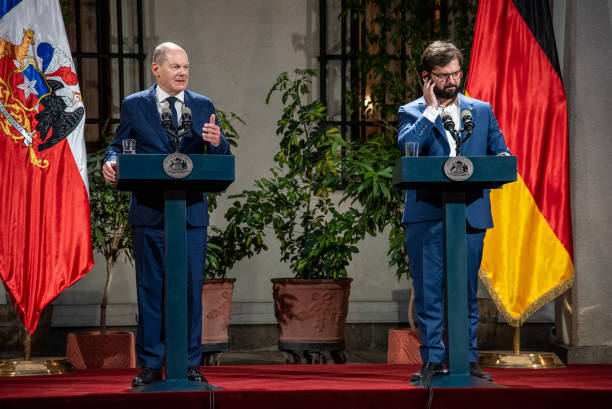 CHL: Chilean President Gabriel Boric Hosts German Chancellor Olaf Scholz