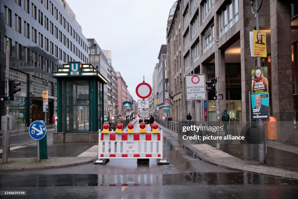 Part of Friedrichstraße becomes pedestrian zone