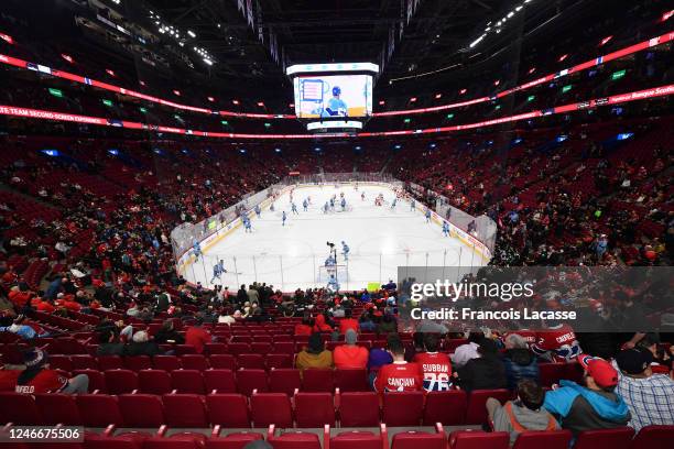 General view of Centre Bell before the NHL game between the Montreal Canadiens and the Detroit Red Wings on January 26, 2023 in Montreal, Quebec,...