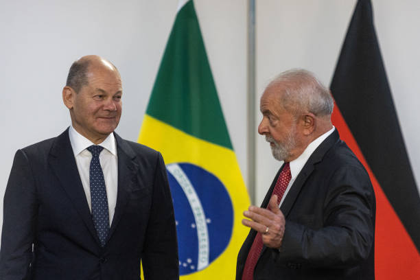 BRA: President Lula Hosts German Chancellor Olaf Scholz
