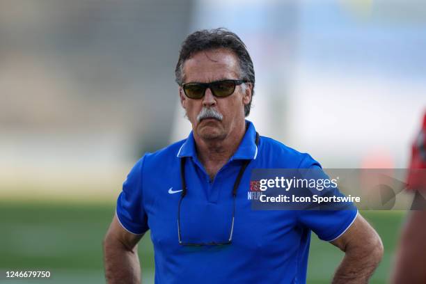 American team head coach Jeff Fisher during the 2023 NFLPA Collegiate Bowl game between the American Team and the National Team on January 28 at Rose...