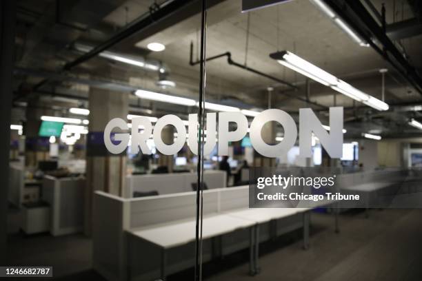 Groupon's office in Chicago in 2018.