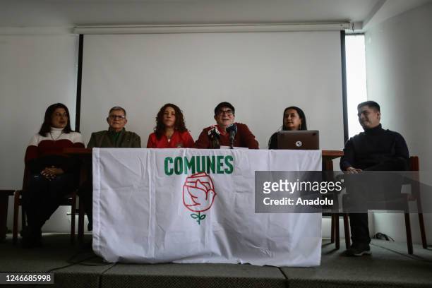 Rodrigo Londono Echeverry , the former FARC guerrilla leader and signatory of the Peace Agreement, ratifies as president of the Comunes Party in...