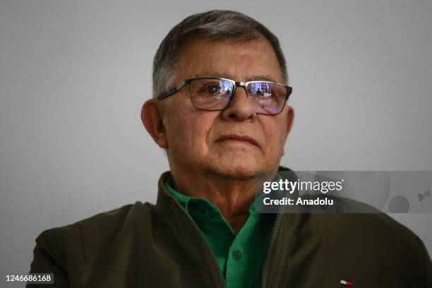 Rodrigo Londono Echeverry , the former FARC guerrilla leader and signatory of the Peace Agreement, ratifies as president of the Comunes Party in...