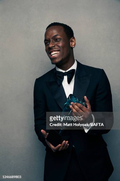 Actor Micheal Ward is photographed at EE British Academy Film Awards on February 2, 2020 in London, England.