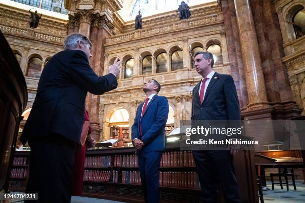 Freshman Democratic members of the 118th Congress tour the Reading Room of the Library of Congress on Tuesday, Jan. 31, 2023 in Washington, DC. Rep....