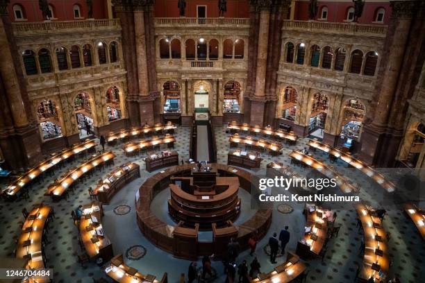 Freshman Democratic members of the 118th Congress tour the Reading Room of the Library of Congress on Tuesday, Jan. 31, 2023 in Washington, DC. Rep....