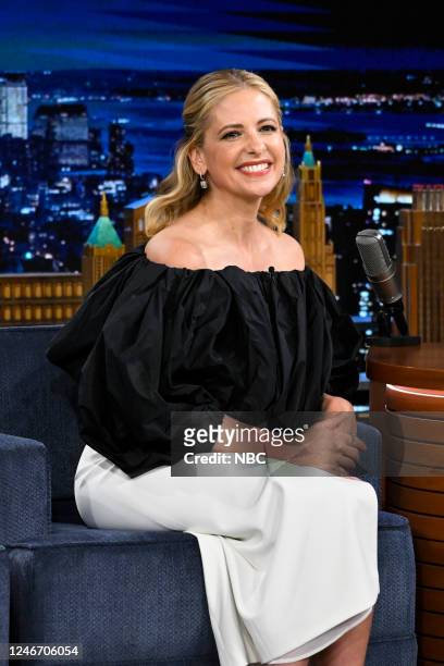 Episode 1789 -- Pictured: Actress Sarah Michelle Gellar during an interview on Tuesday, January 31, 2023 --