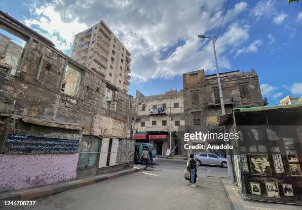 View of the house of Egyptian serial killers Raya and Sakina in Alexandria, Egypt on January 28, 2023. The home of Rayya and Sekine, who gained...