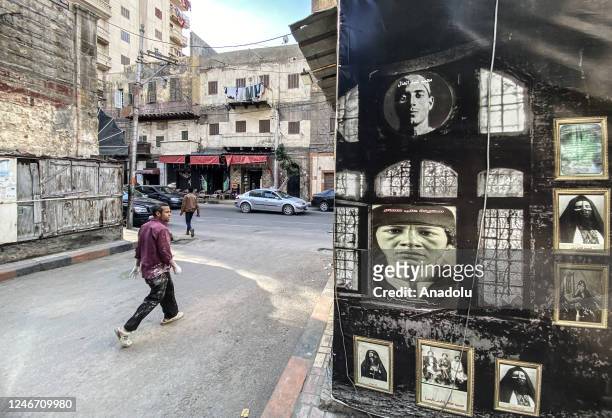 View of the house of Egyptian serial killers Raya and Sakina in Alexandria, Egypt on January 28, 2023. The home of Raya and Sakina, who gained...