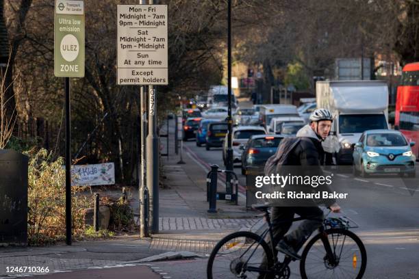 As eleven of the nineteen outer London councils are considering legal action, Transport for London's signposts for the new Ultra Low Emission Zone...