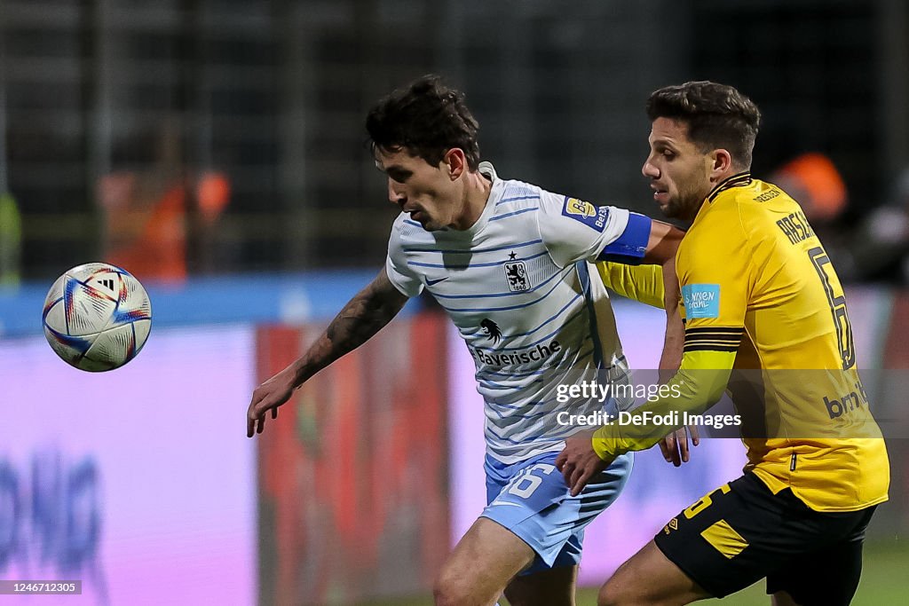 Phillipp Steinhart of TSV 1860 Muenchen and Ahmet Arslan of SG Dynamo  News Photo - Getty Images