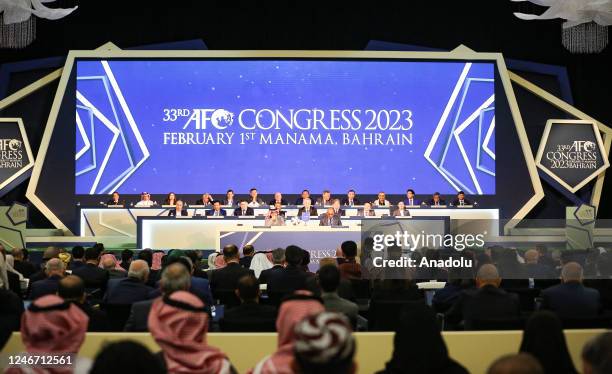 33rd Asian Football Confederation Congress is held in Manama, Bahrain on February 01, 2023.