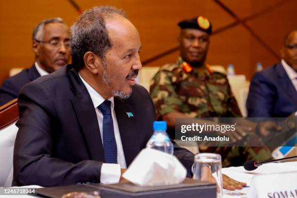 Somali President Hassan Sheikh Mahmud, Djibouti President Ismail Omar Gulle, Ethiopian Prime Minister Abiy Ahmed and Kenyan President William Ruto...