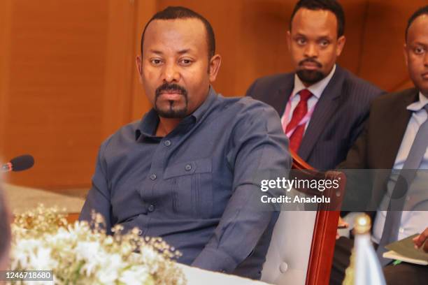 Somali President Hassan Sheikh Mahmud, Djibouti President Ismail Omar Gulle, Ethiopian Prime Minister Abiy Ahmed and Kenyan President William Ruto...