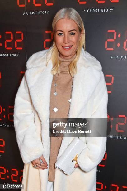 Denise van Outen attends the press night performance of "2:22 A Ghost Story" featuring Cheryl at The Lyric Theatre on February 1, 2023 in London,...