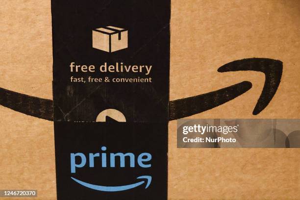 Detail of Prime package is pictured in Chicago, Illinois, United States, on October 15, 2022.