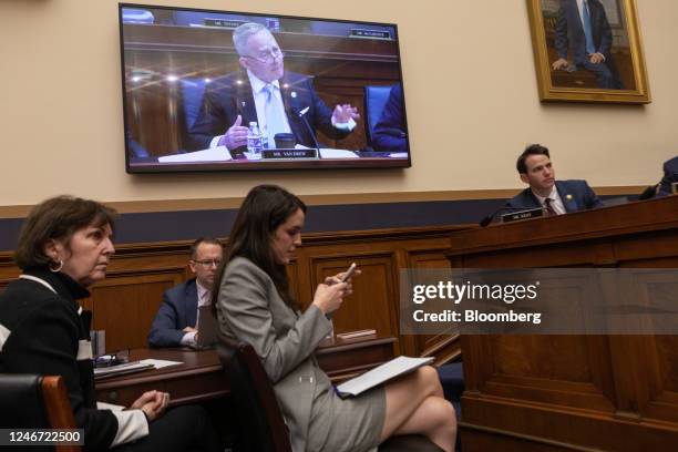 Representative Jeff Van Drew, a Republican from New Jersey, during a House Judiciary Committee hearing in Washington, DC, US, on Wednesday, Feb. 1,...