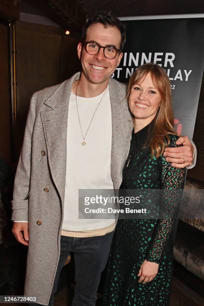 Adam Mosseri and Kater Gordon attend the press night after party for the new cast of "2:22 A Ghost Story" at 100 Wardour St on February 1, 2023 in...
