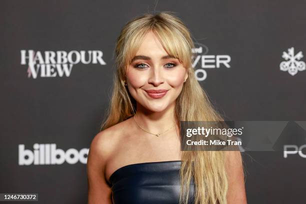 Sabrina Carpenter at the Billboard Power 100 Event held at Goya Studios on February 1, 2023 in Los Angeles, California.