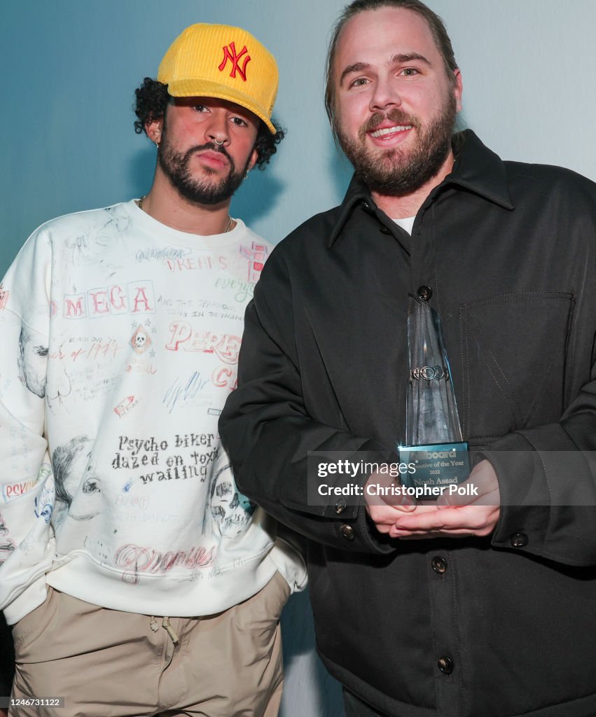 Bad Bunny and Noah Assad at the Billboard Power 100 Event held at