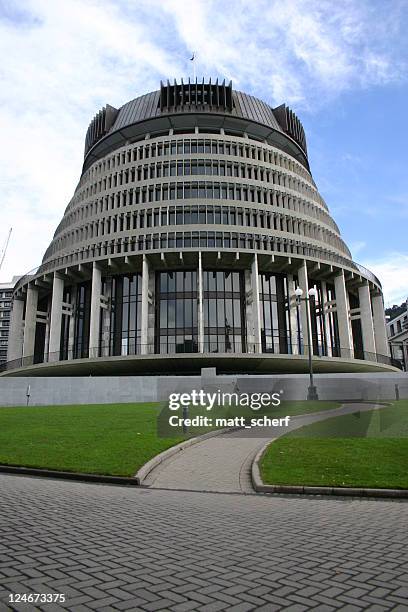 the beehive - nz parliament bildbanksfoton och bilder