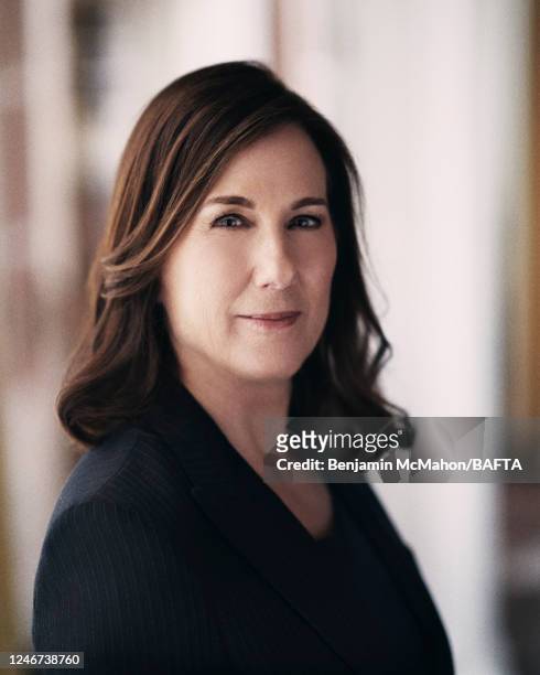 Film producer Kathleen Kennedy is photographed for BAFTA on January 19, 2020 in London, England.